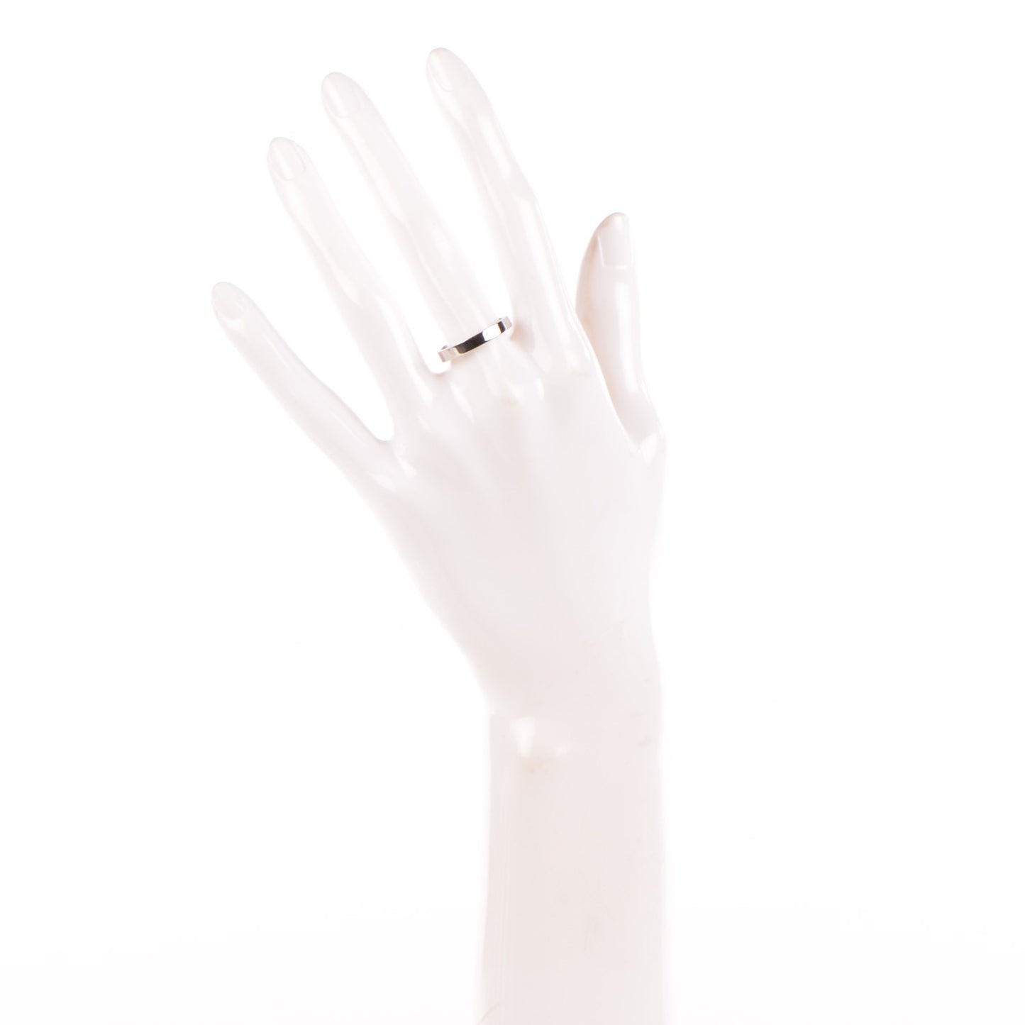 Platinum Diamond 3mm C De Wedding Band Ring 54 6.75
