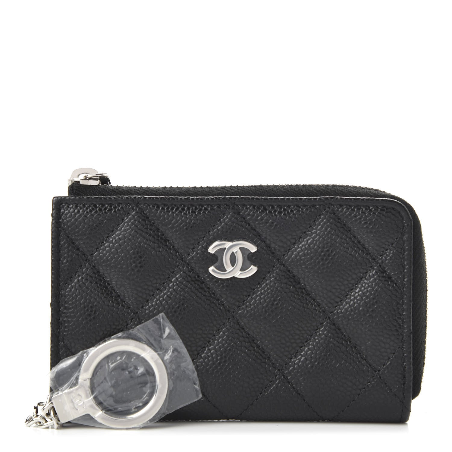 Chanel Caviar Quilted Key Holder Case Black 1 of 10