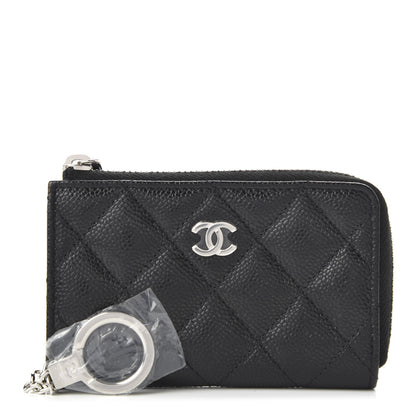 Chanel Caviar Quilted Key Holder Case Black 1 of 10