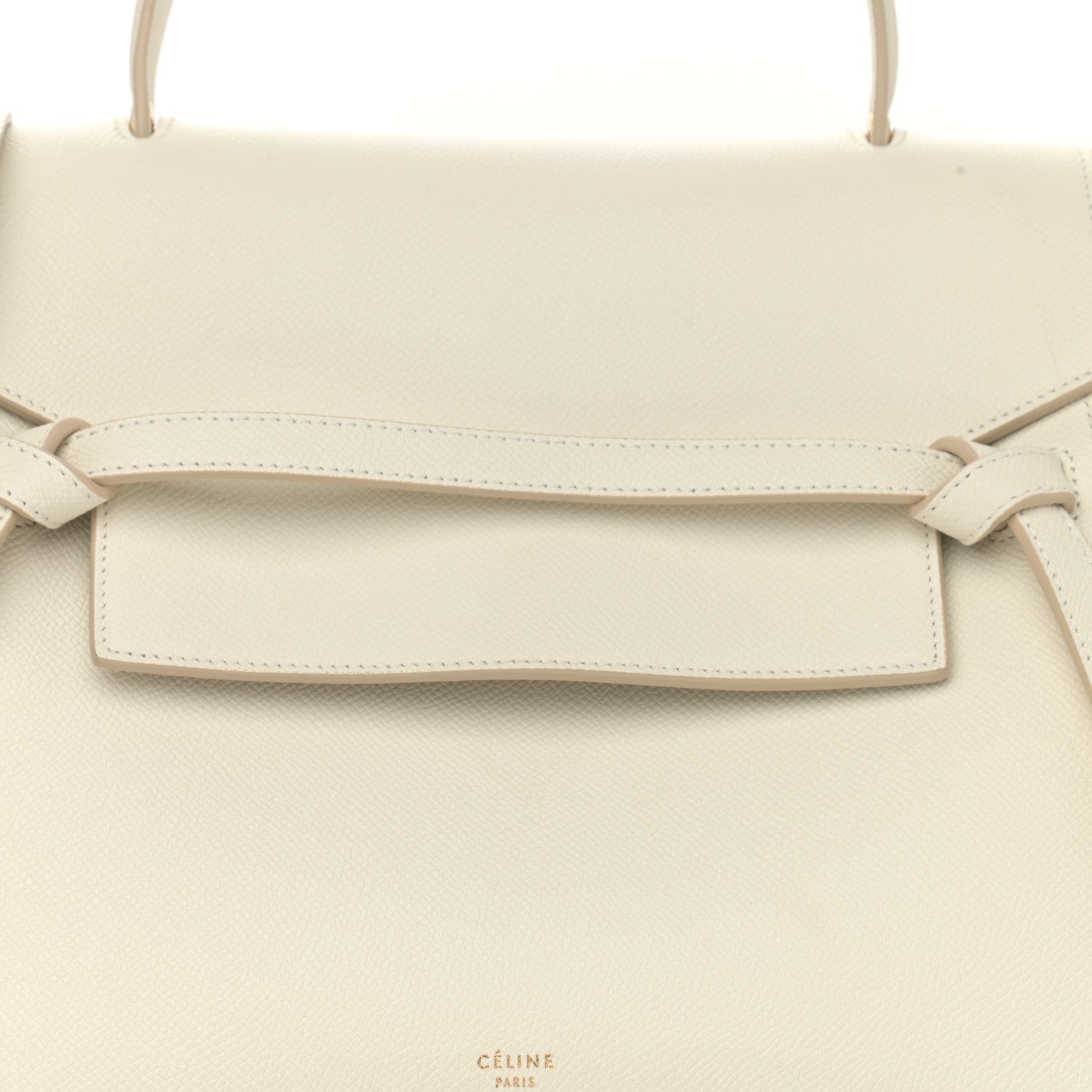 Celine Grained Calfskin Mini Belt Bag White 8 of 11