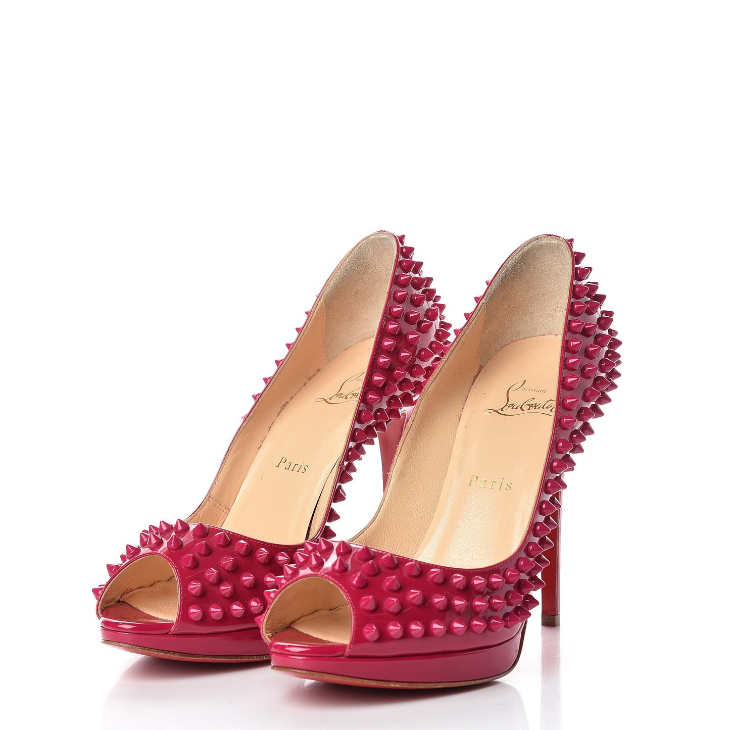 Patent Yolanda Spikes 120 Pumps 39.5 Grenadine