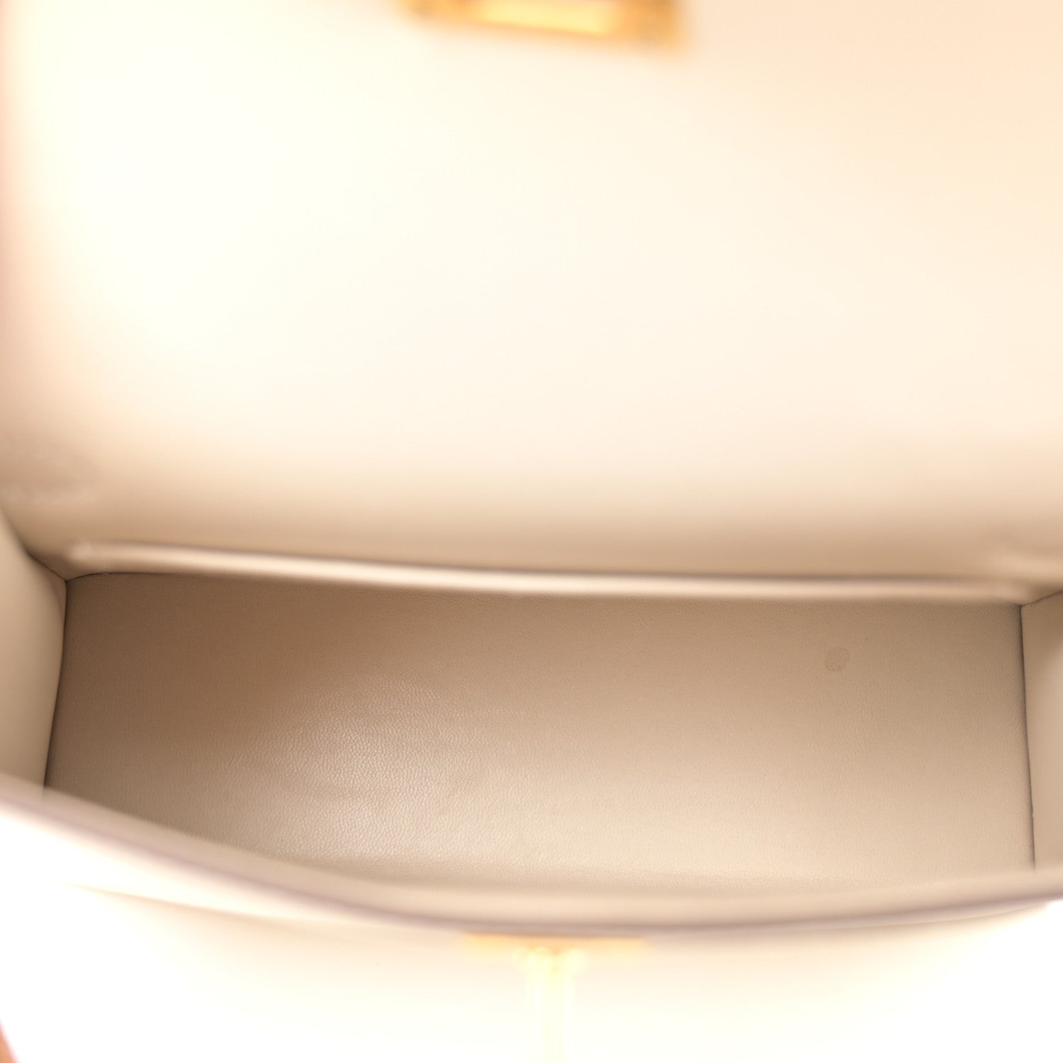 Hermes Epsom Horseshoe Mini Kelly Sellier 20 Craie Gold 5 of 14