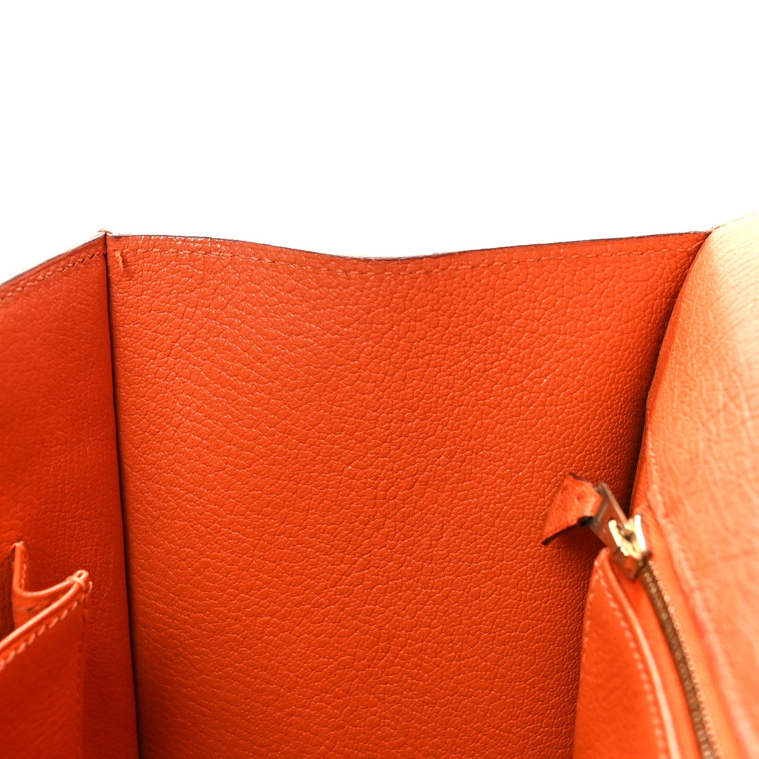 Hermes Ostrich Drag 32 Orange 13 of 20