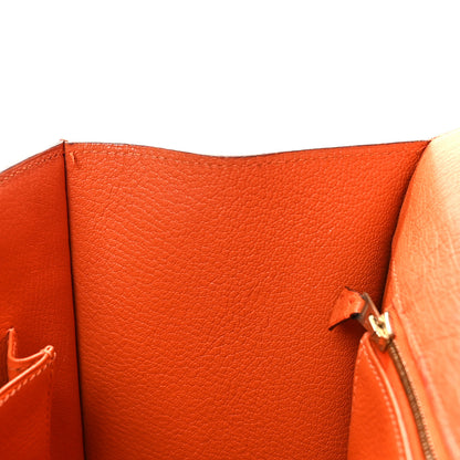 Hermes Ostrich Drag 32 Orange 13 of 20