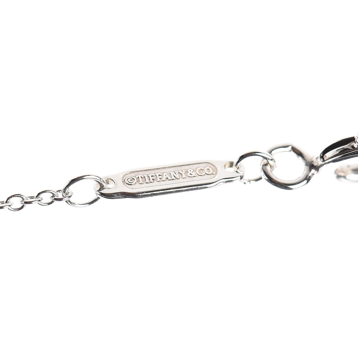 Sterling Silver Large T Smile Pendant Necklace