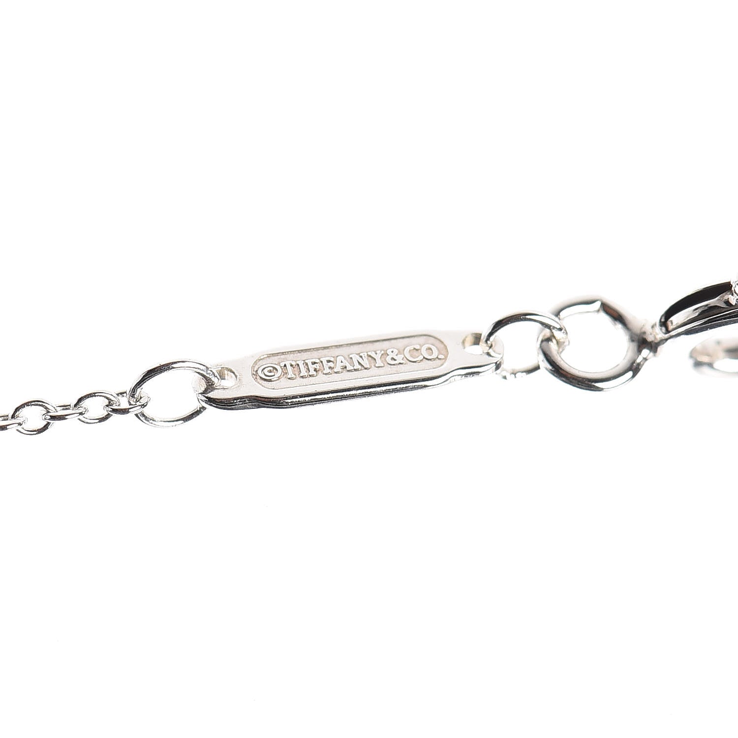 Tiffany Sterling Silver Large T Smile Pendant Necklace 4 of 6