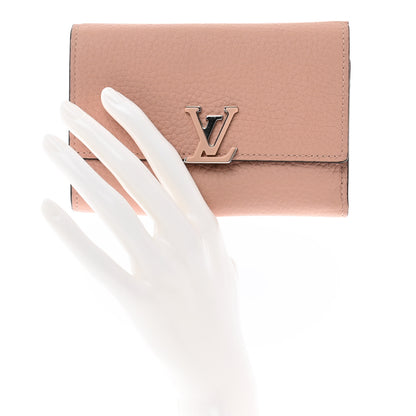 Louis Vuitton Taurillon Capucines Compact Wallet Magnolia 2 of 6