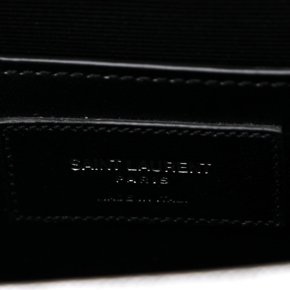 Saint Laurent Metallic Grain De Poudre Matelasse Chevron Medium Monogram Satchel Silver 6 of 14