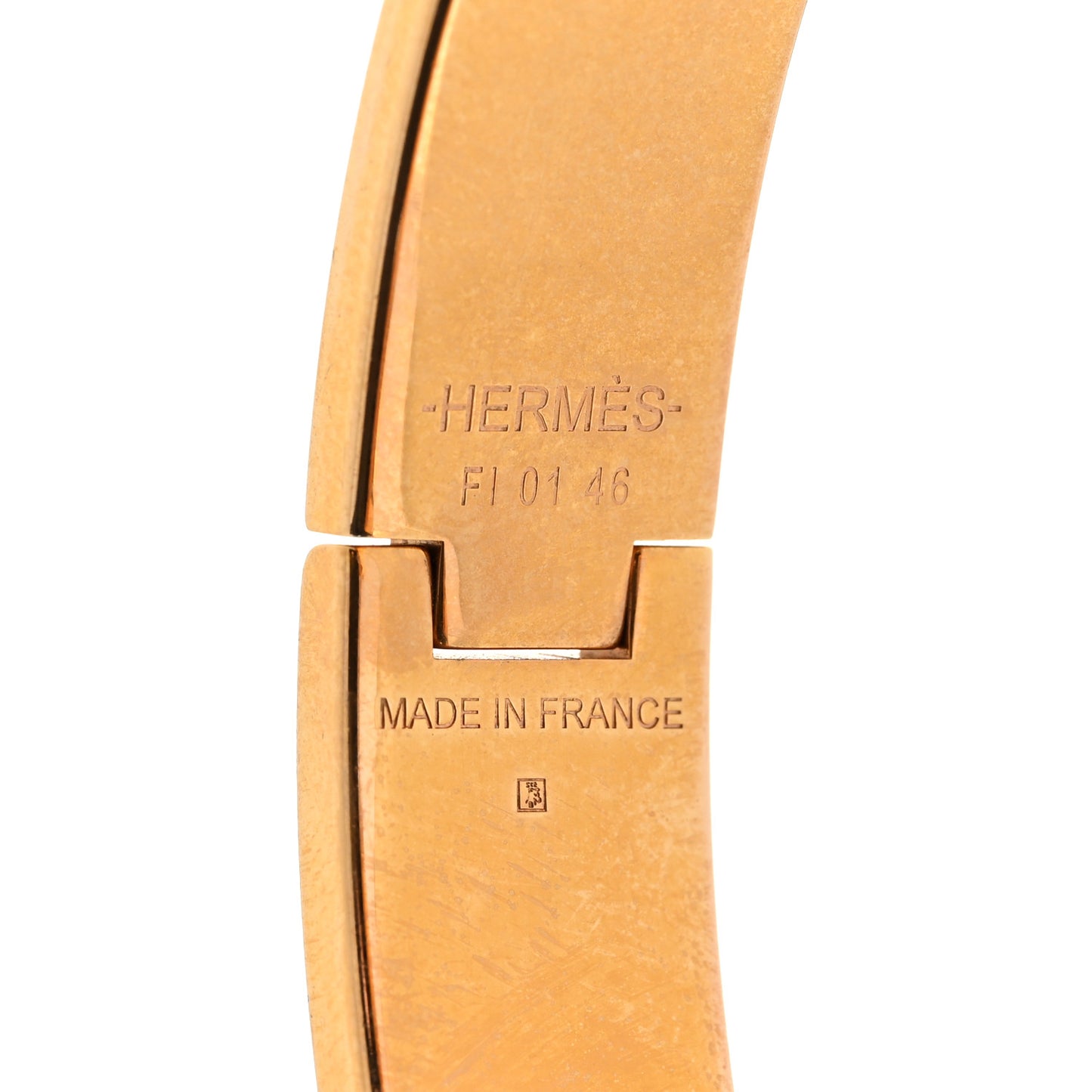 Enamel Narrow Clic Clac H Bracelet GM Rose Dragee