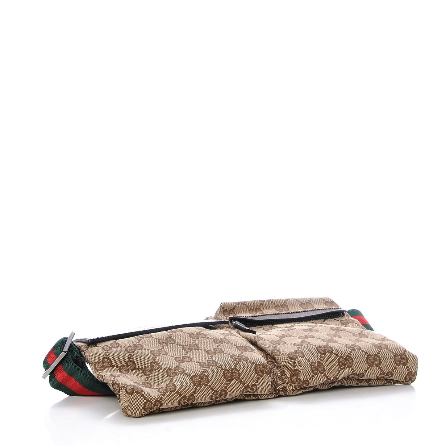 Monogram Web Belt Bag Dark Brown