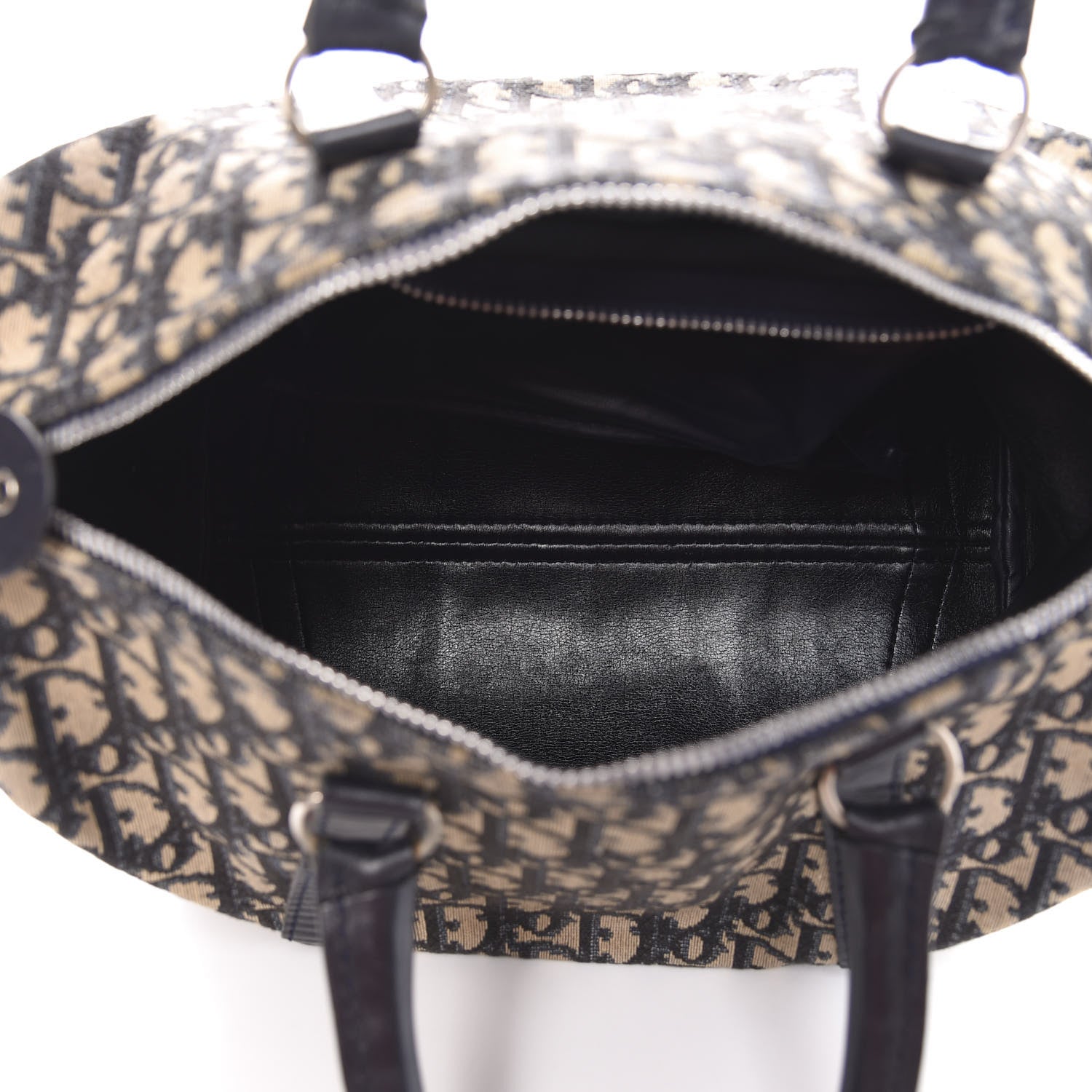 Christian Dior Monogram Boston Navy Blue 5 of 13