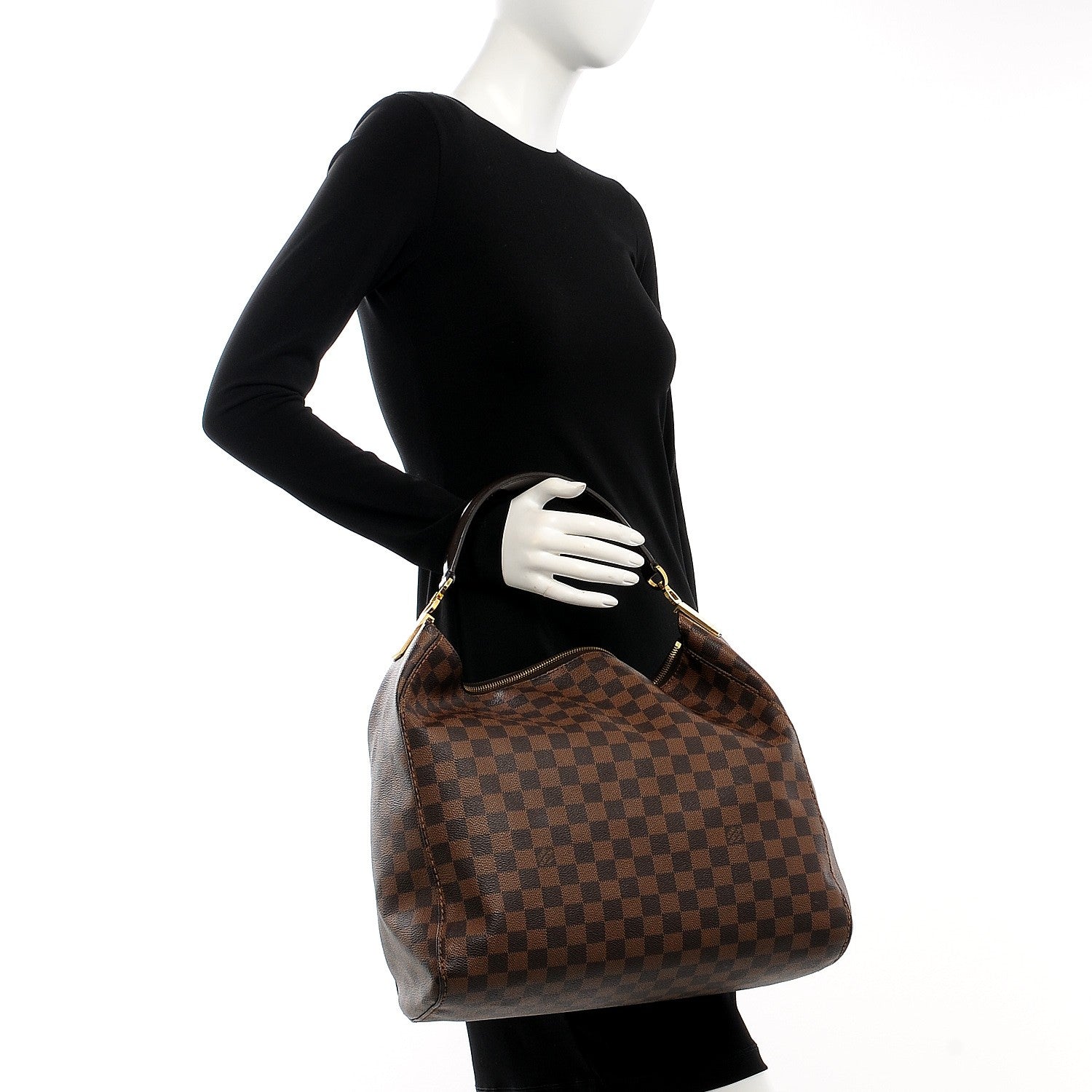 Louis Vuitton Damier Ebene Portobello GM 2 of 9