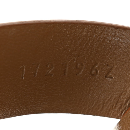 Hermes Calfskin Legend Wedge Sandals 40 Gold 9 of 10