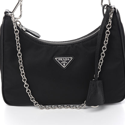Prada Nylon Re-Edition 2005 Shoulder Bag Black 10 of 10
