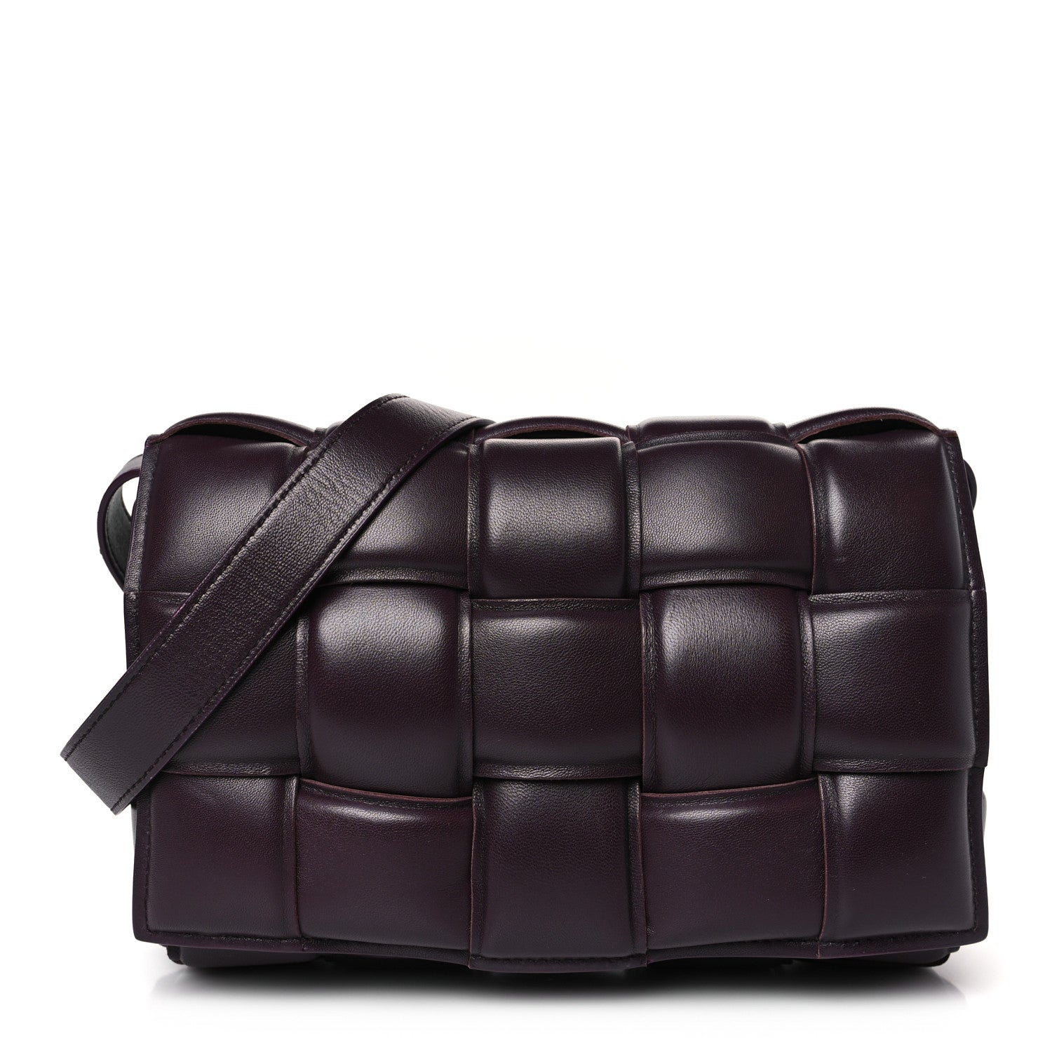 Bottega Veneta Nappa Maxi Intreccio Padded Cassette Crossbody Bag Grape 1 of 10