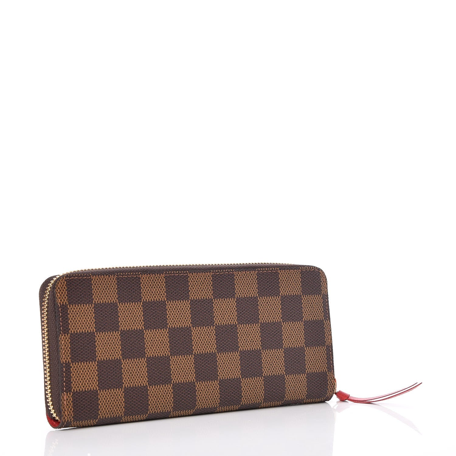 Louis Vuitton Damier Ebene Clemence Wallet Cherry 3 of 7