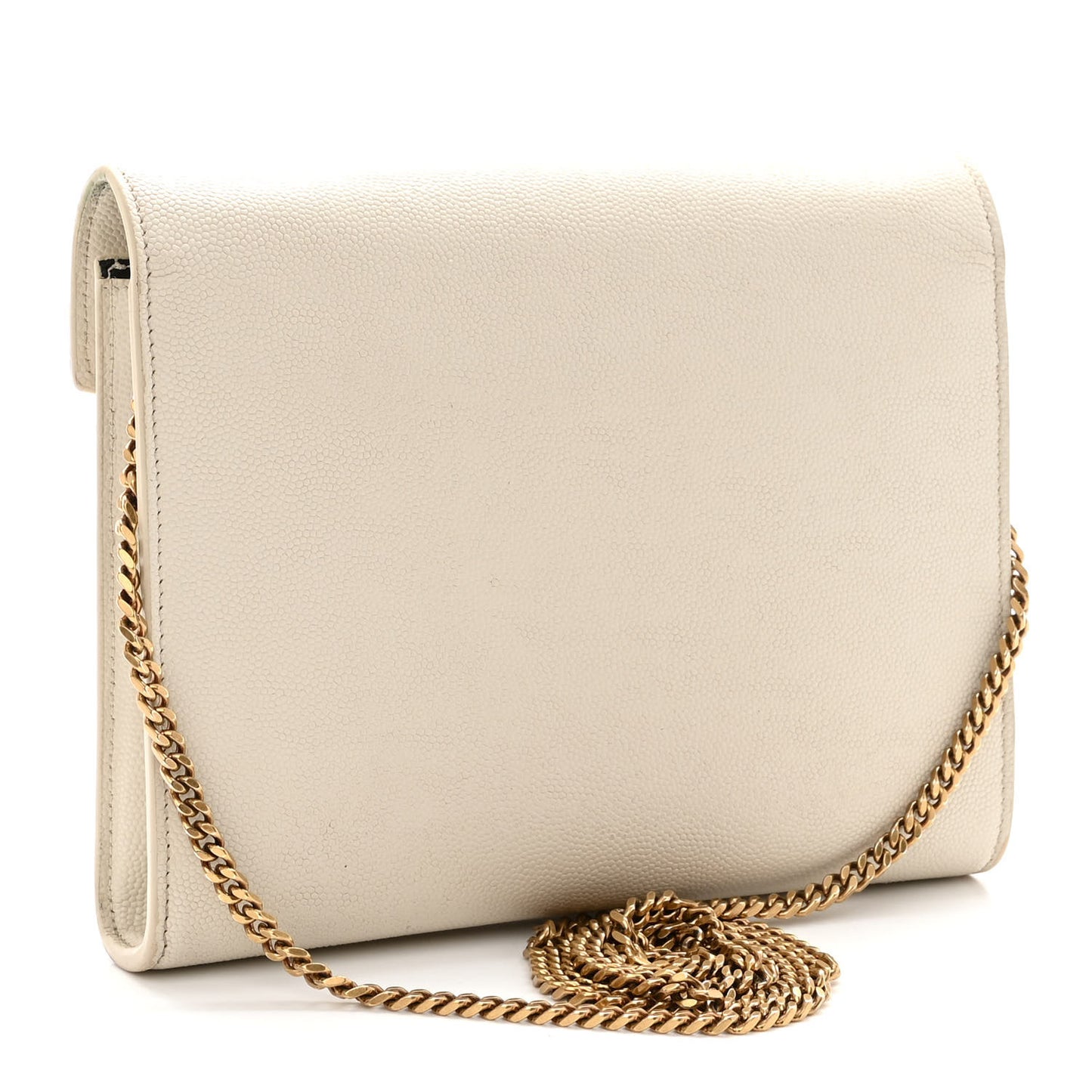 Grain De Poudre Monogram Cassandra Chain Wallet Crema Soft