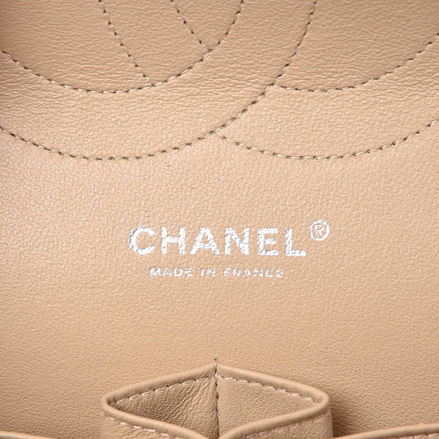 Chanel Caviar Quilted Jumbo Double Flap Beige Clair 6 of 9
