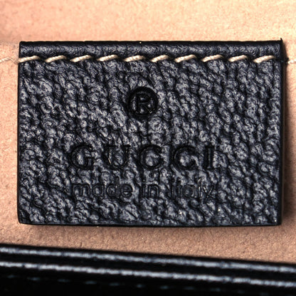 Gucci Calfskin GG Web Small Ophidia Chain Shoulder Bag Black 6 of 12