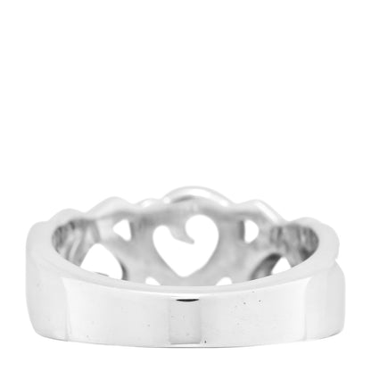 Tiffany Sterling Silver Paloma Picasso Loving Heart Band Ring 52 6 3 of 4