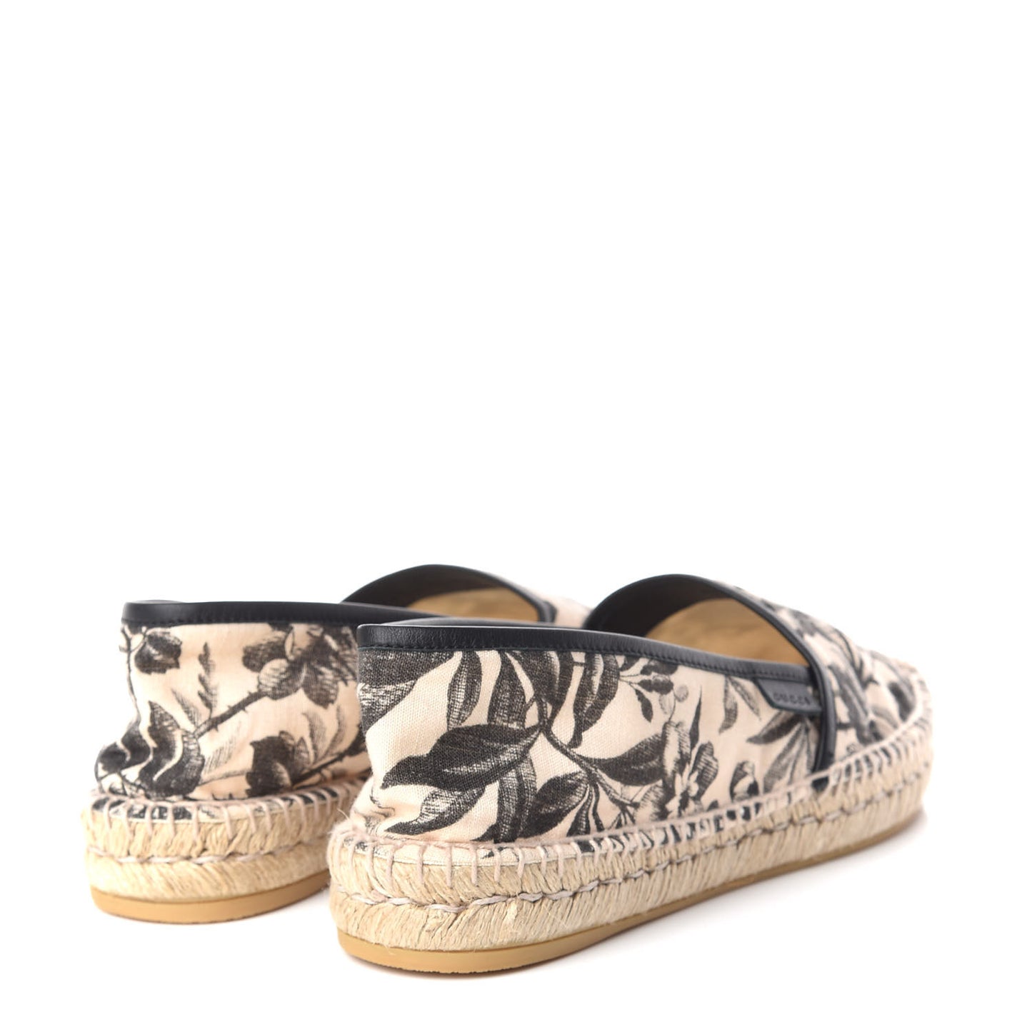 Canvas Pilar Printed Espadrille 40 Black