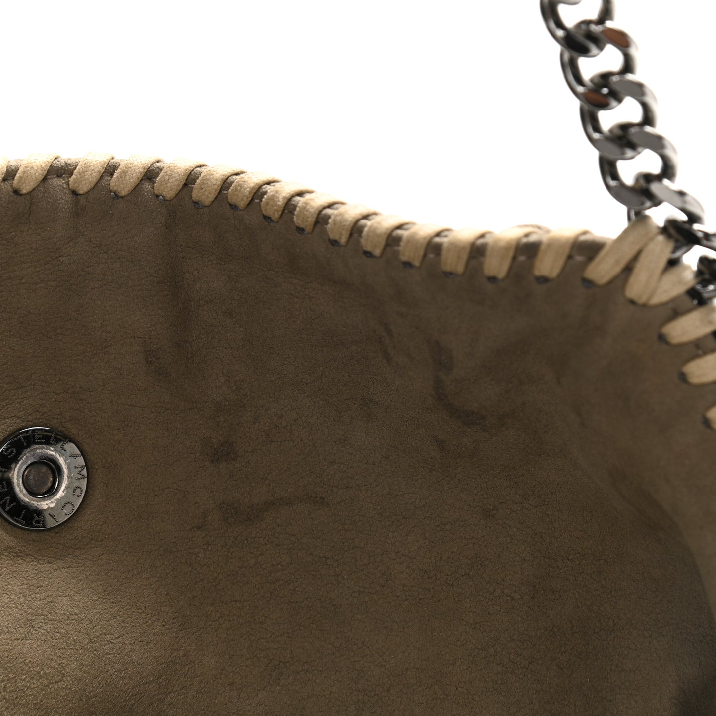 Eco Suede Fringe Big Falabella Tote Taupe