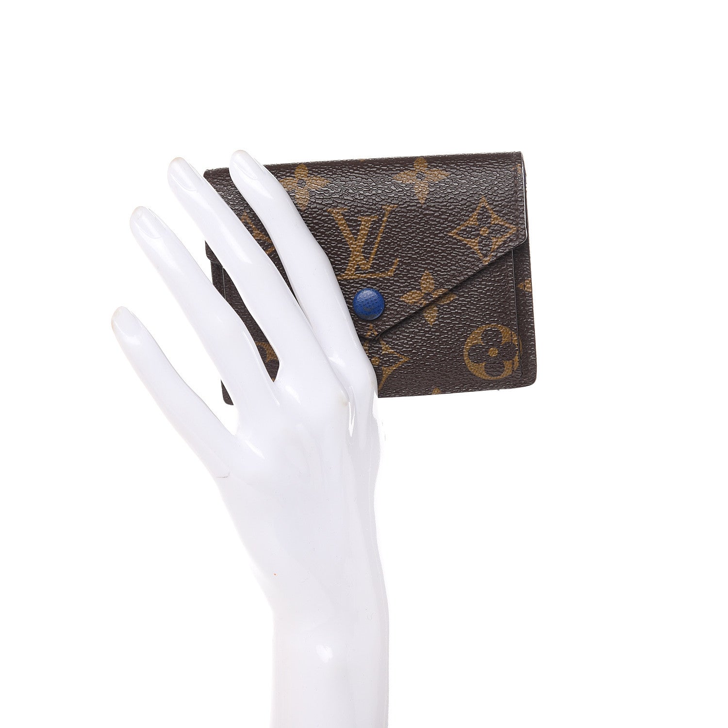 Louis Vuitton Monogram Compact Marie Wallet Blue 2 of 11