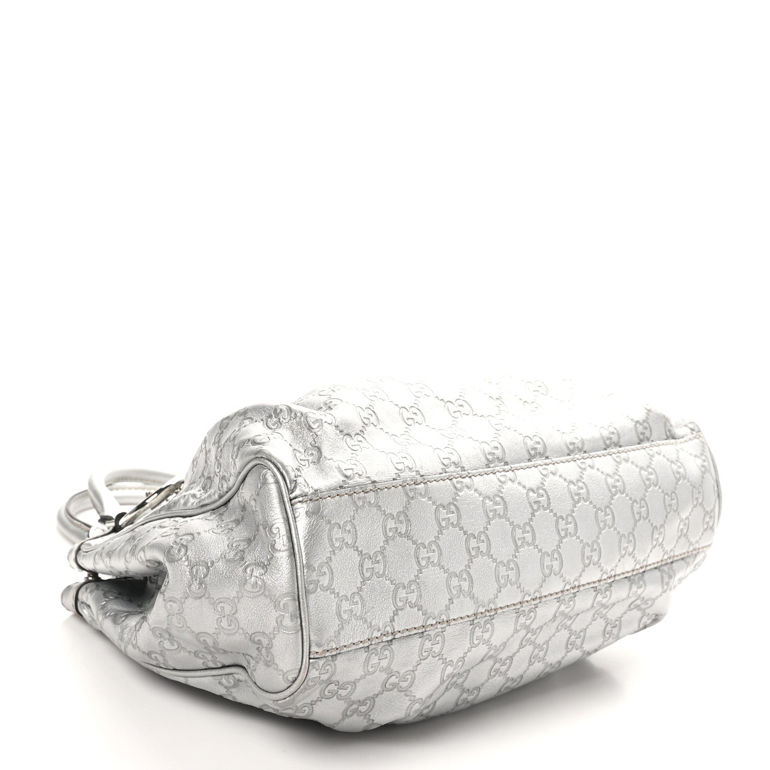 Gucci Guccissima Medium Sukey Tote Silver 4 of 10