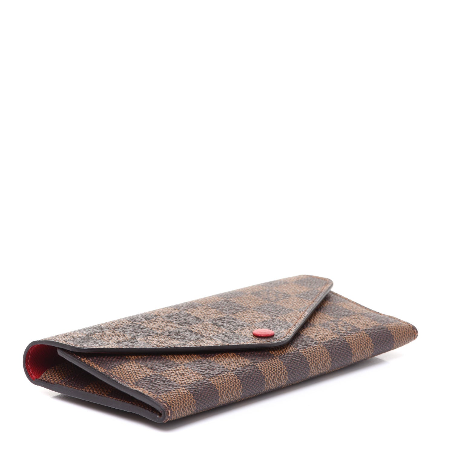Louis Vuitton Damier Ebene Josephine Wallet Red 5 of 8