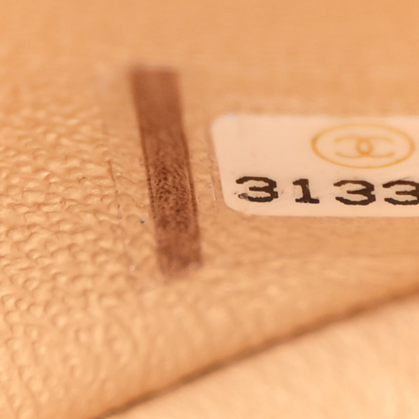 Caviar Quilted Small Double Flap Beige