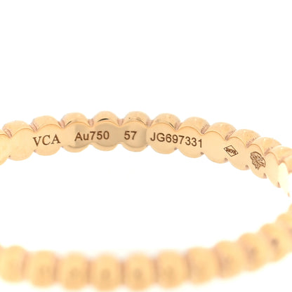 Van Cleef & Arpels 18K Yellow Gold Small Perlee Ring 57 8 4 of 5