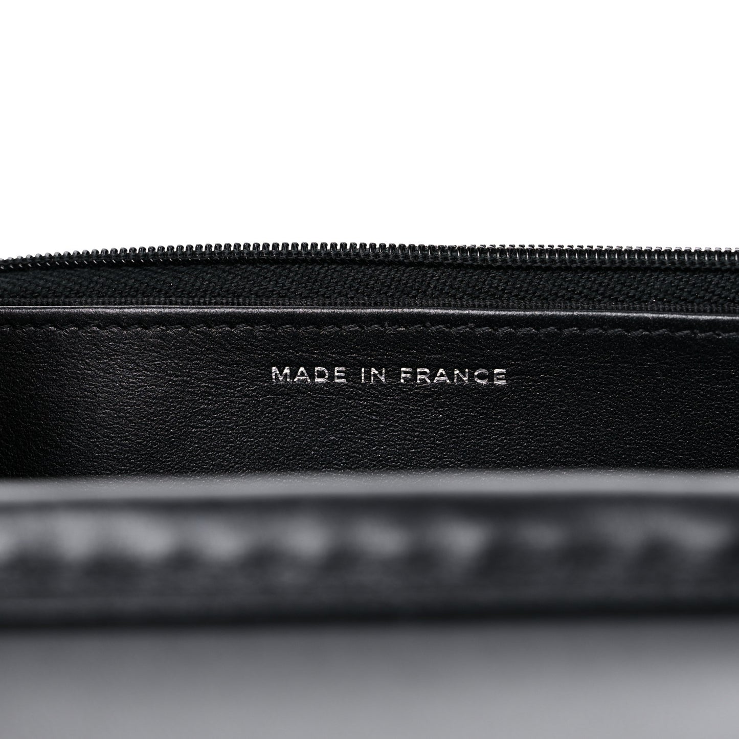 Lambskin Crystal Quilted Wallet On Chain WOC Black