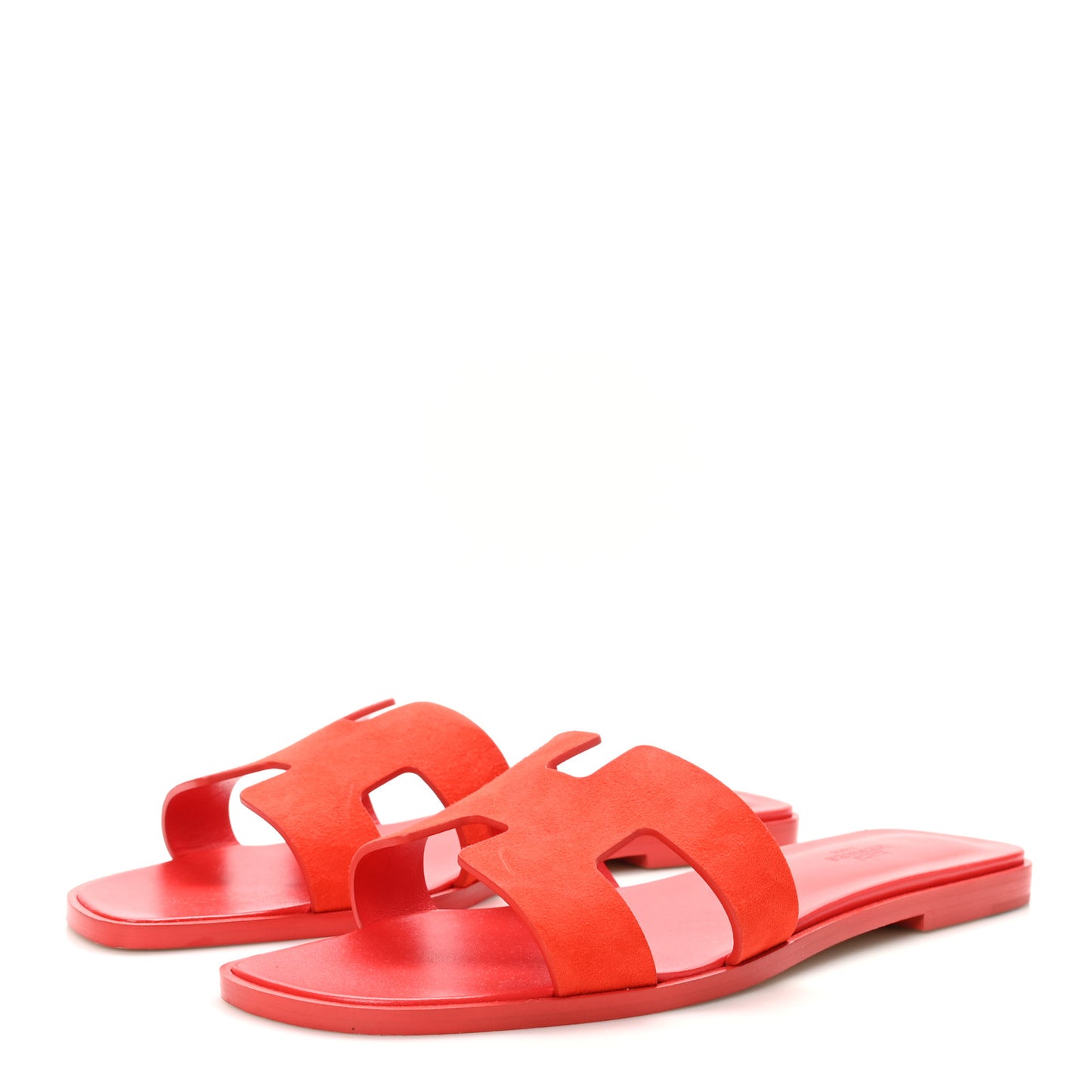 Suede Goatskin Oran Sandals 40.5 Rouge Grenadine