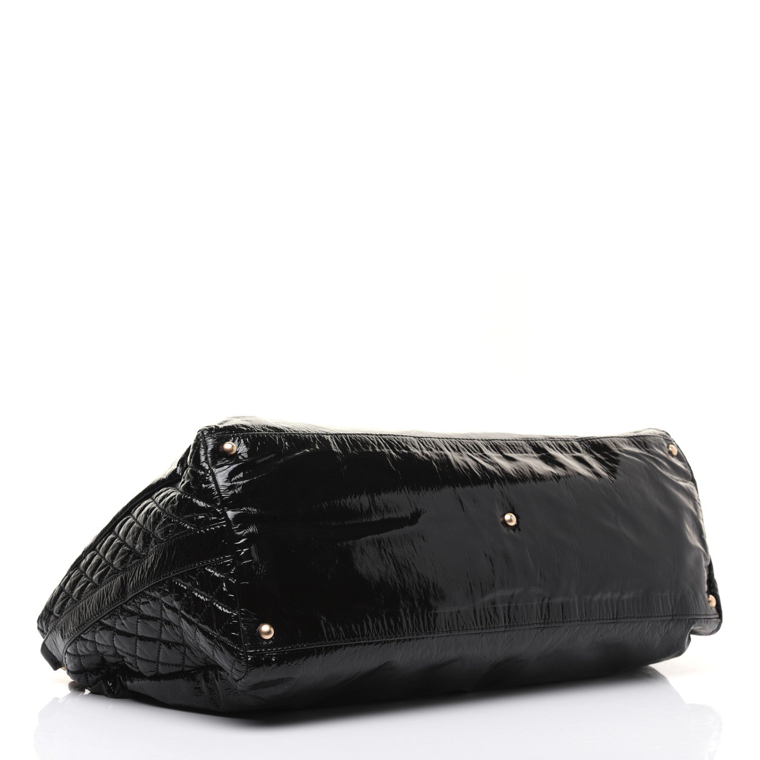 Chanel Vinyl Rock and Chain Bowler Black 4 of 21
