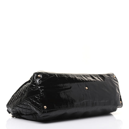 Chanel Vinyl Rock and Chain Bowler Black 4 of 21