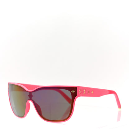 Louis Vuitton Acetate Nylon LV Shadow Square Sunglasses Z1844U Hot Pink 2 of 6