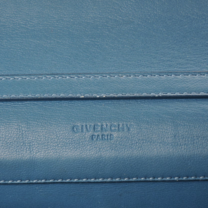 Givenchy Sugar Goatskin Pandora Chain Wallet Medium Blue 6 of 11