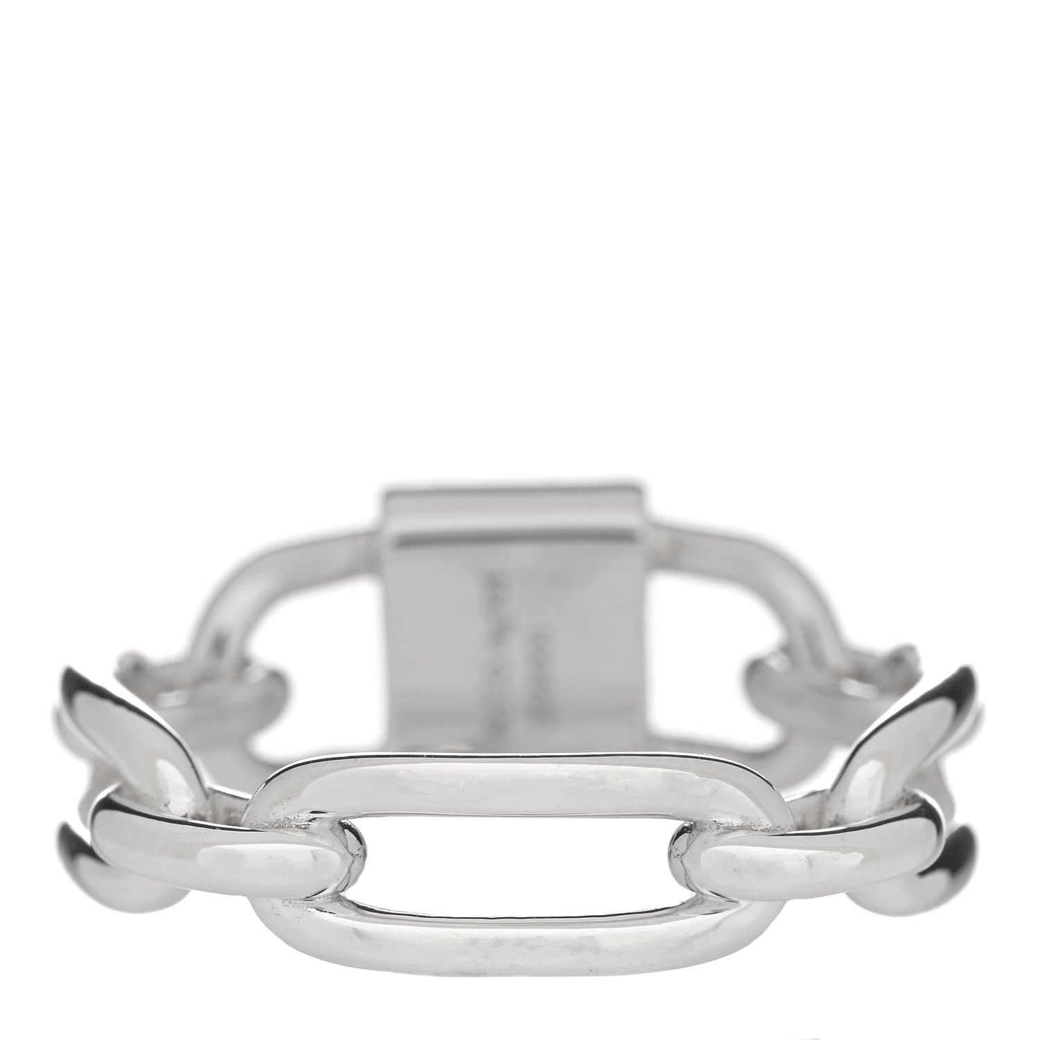 Tiffany Sterling Silver 1837 Small Double Lock Ring 54 7 3 of 4
