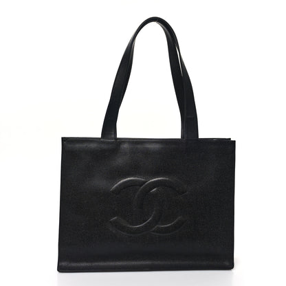 Chanel Caviar CC Tote Black 1 of 12