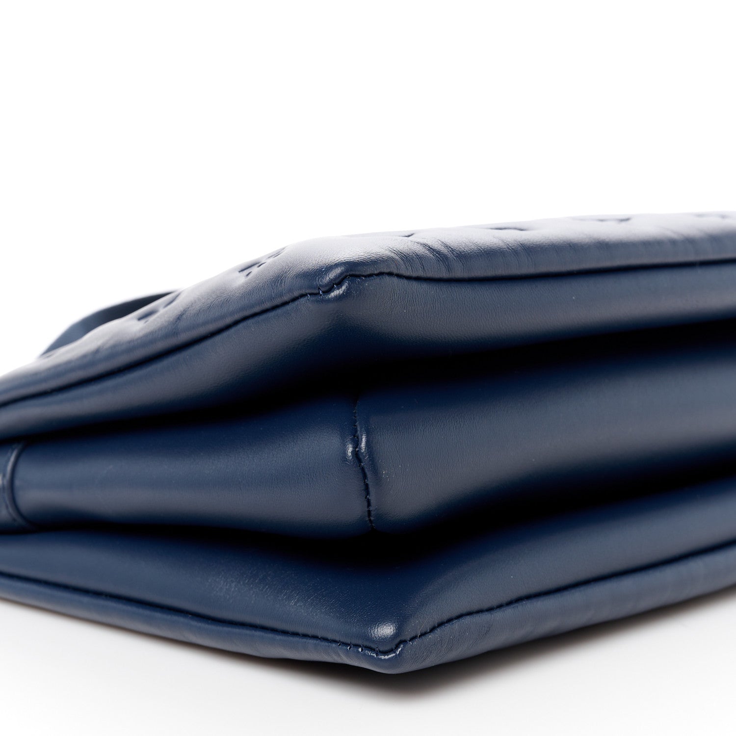 Louis Vuitton Lambskin Embossed Monogram Coussin PM Navy 10 of 11