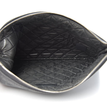 Chanel Canvas Sequins Medium Deauville Cosmetic Pouch Grey 5 of 9
