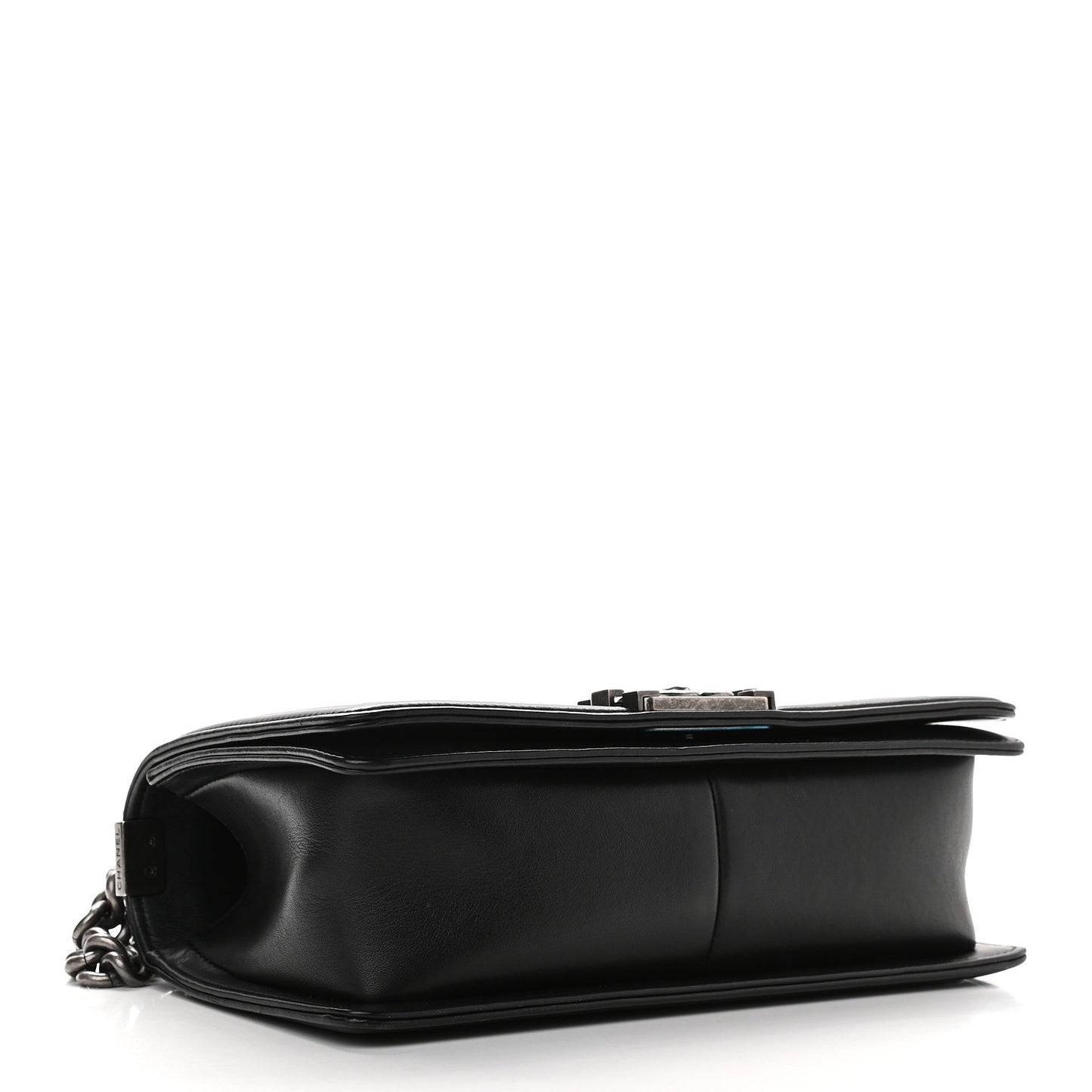 Calfskin Quilted Medium Boy Flap Black