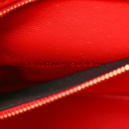 Balenciaga Shiny Box Calfskin Small Hourglass Top Handle Bag Bright Red 7 of 11