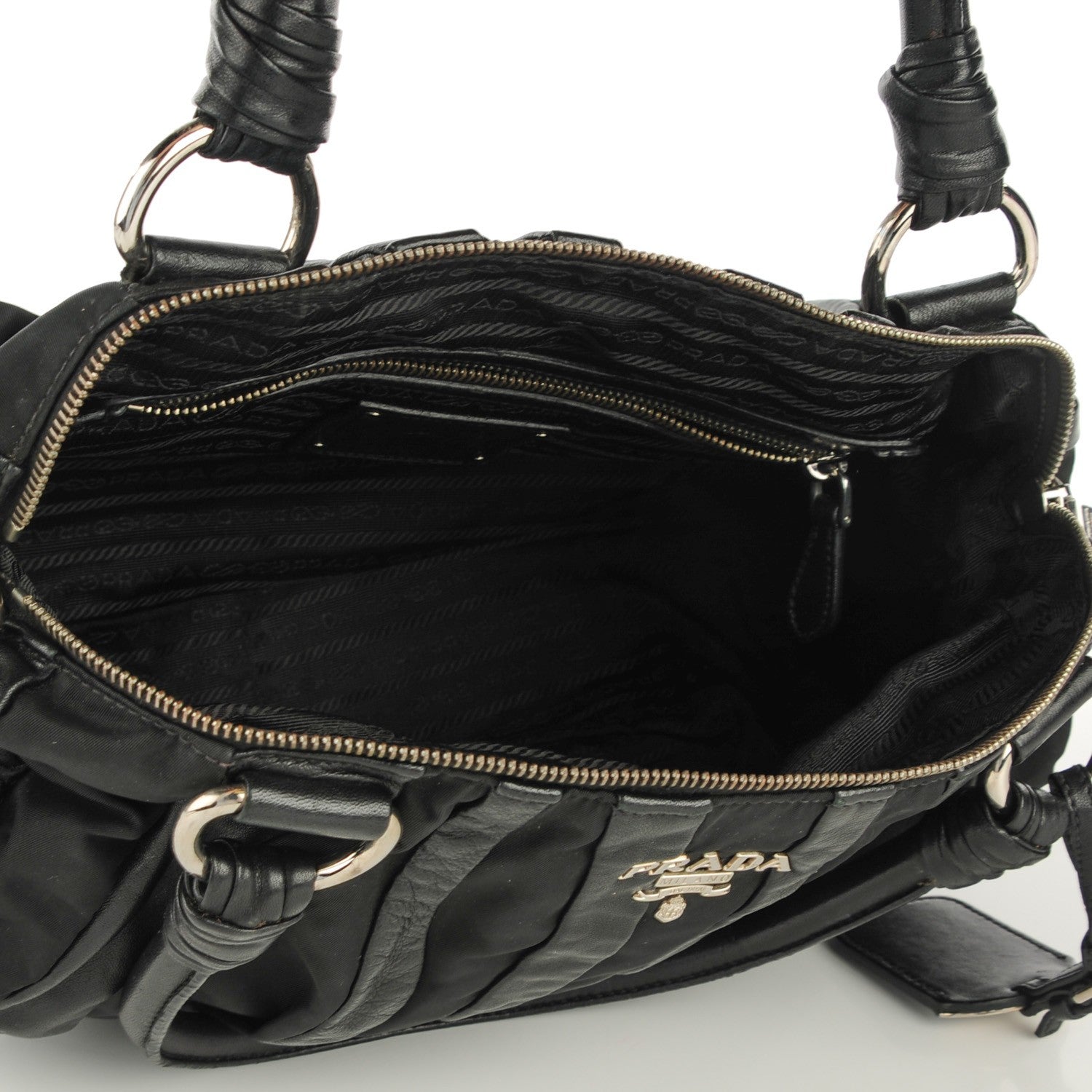 Prada Tessuto Nappa Mordore Tote Nero Black 5 of 8