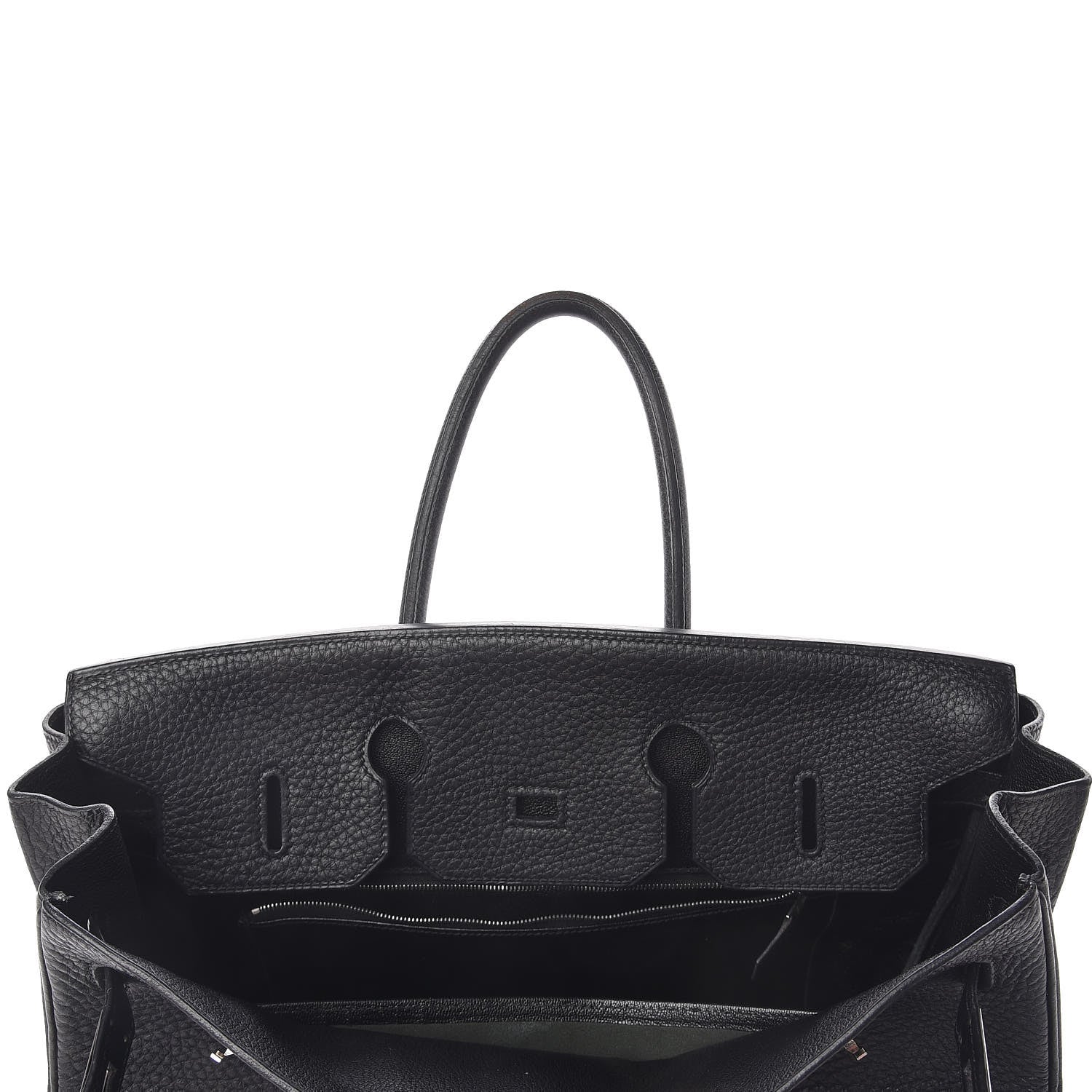 Hermes Taurillon Clemence Birkin 35 Black 16 of 40