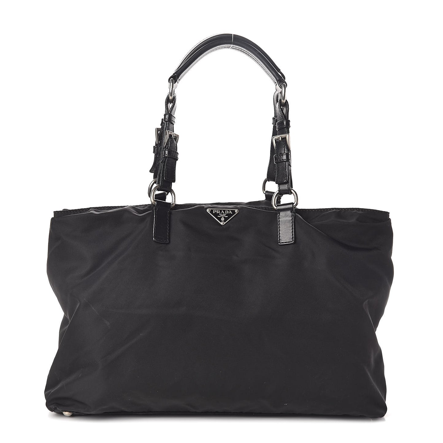 Tessuto Nylon Shopping Tote Black