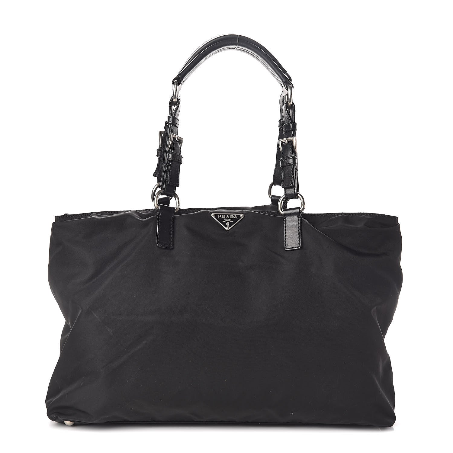 Prada Tessuto Nylon Shopping Tote Black 1 of 9