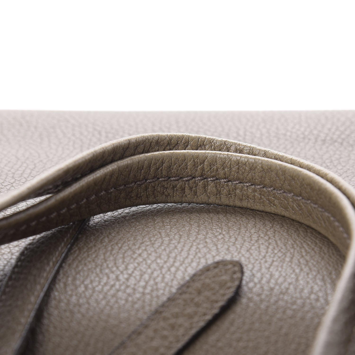 Celine Soft Grained Calfskin Medium Belt Cabas Phantom Souris 14 of 14