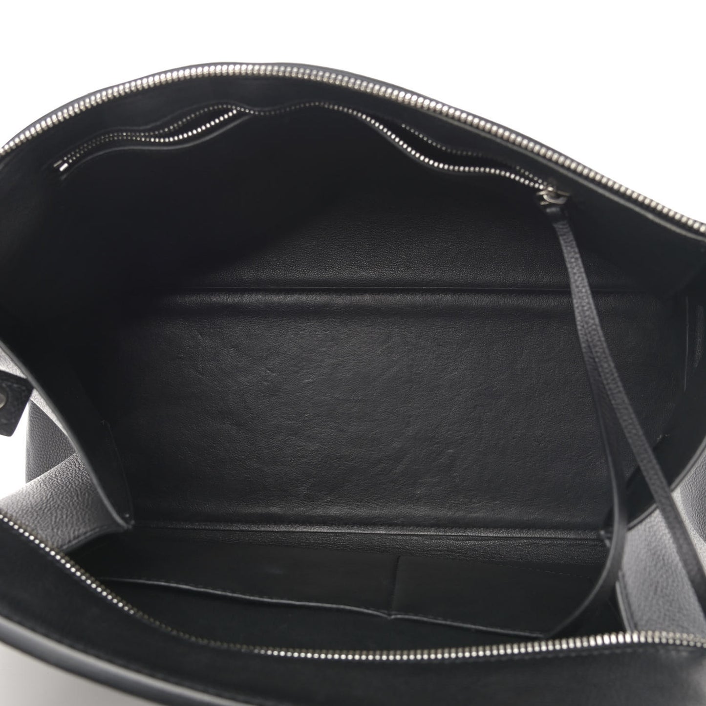 Supple Calfskin Large Edge Shoulder Bag Black