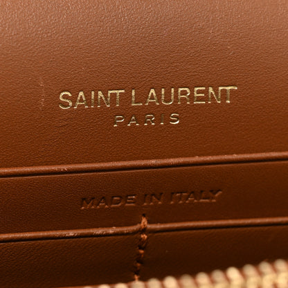 Saint Laurent Smooth Calfskin Classic Monogram Kate Tassel Chain Wallet Fauve 6 of 16